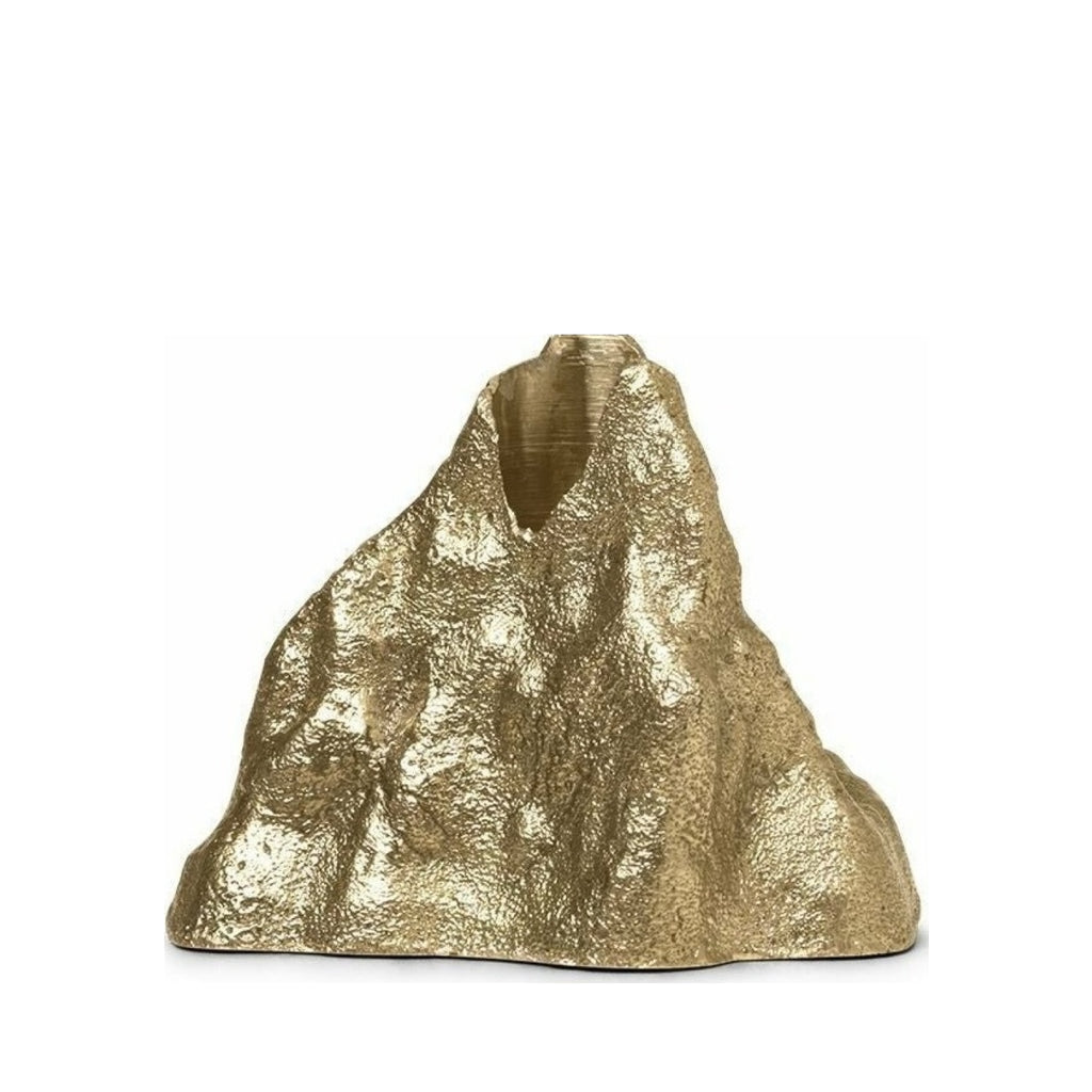 Ferm Living Stone Candle Holder Small, Brass