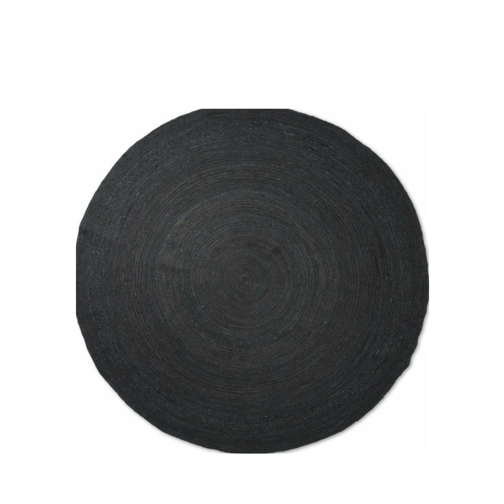 Ferm Living Eternal Round Jute Rug Large, Black