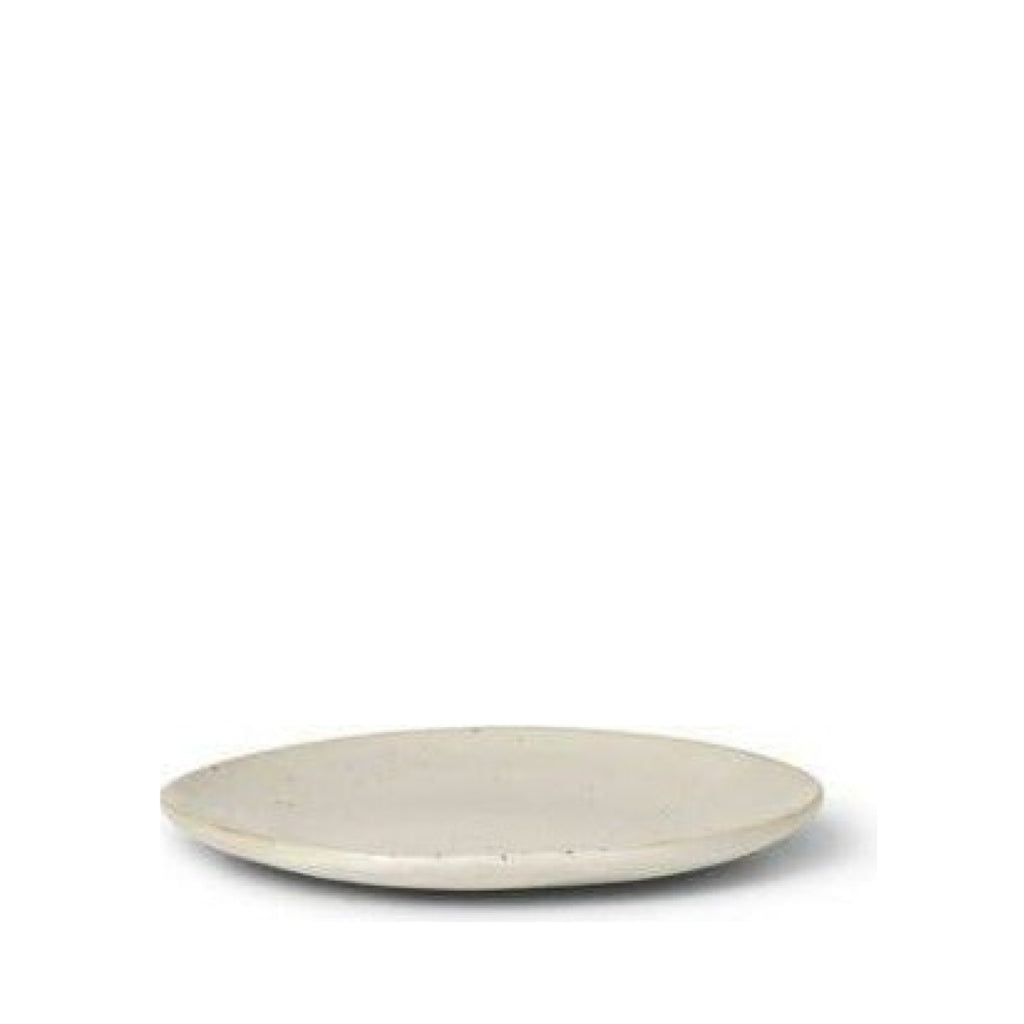 Ferm Living Flow Plate øx H 15x1.5, Off White Speckle