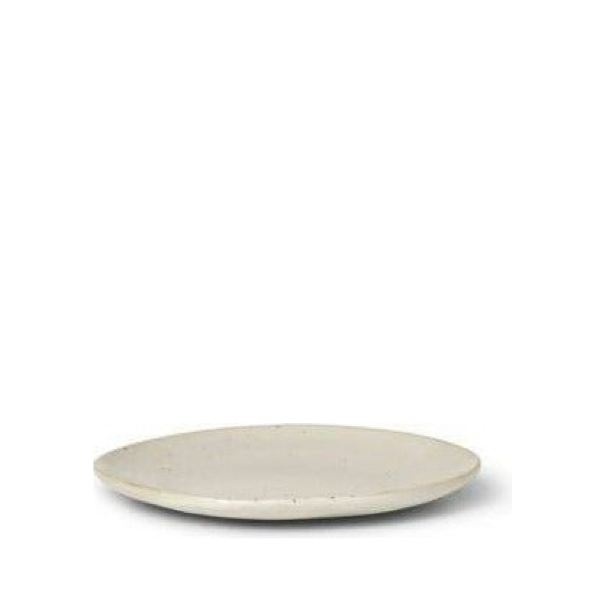 Ferm Living Flow Plate øx H 15x1.5, Off White Speckle