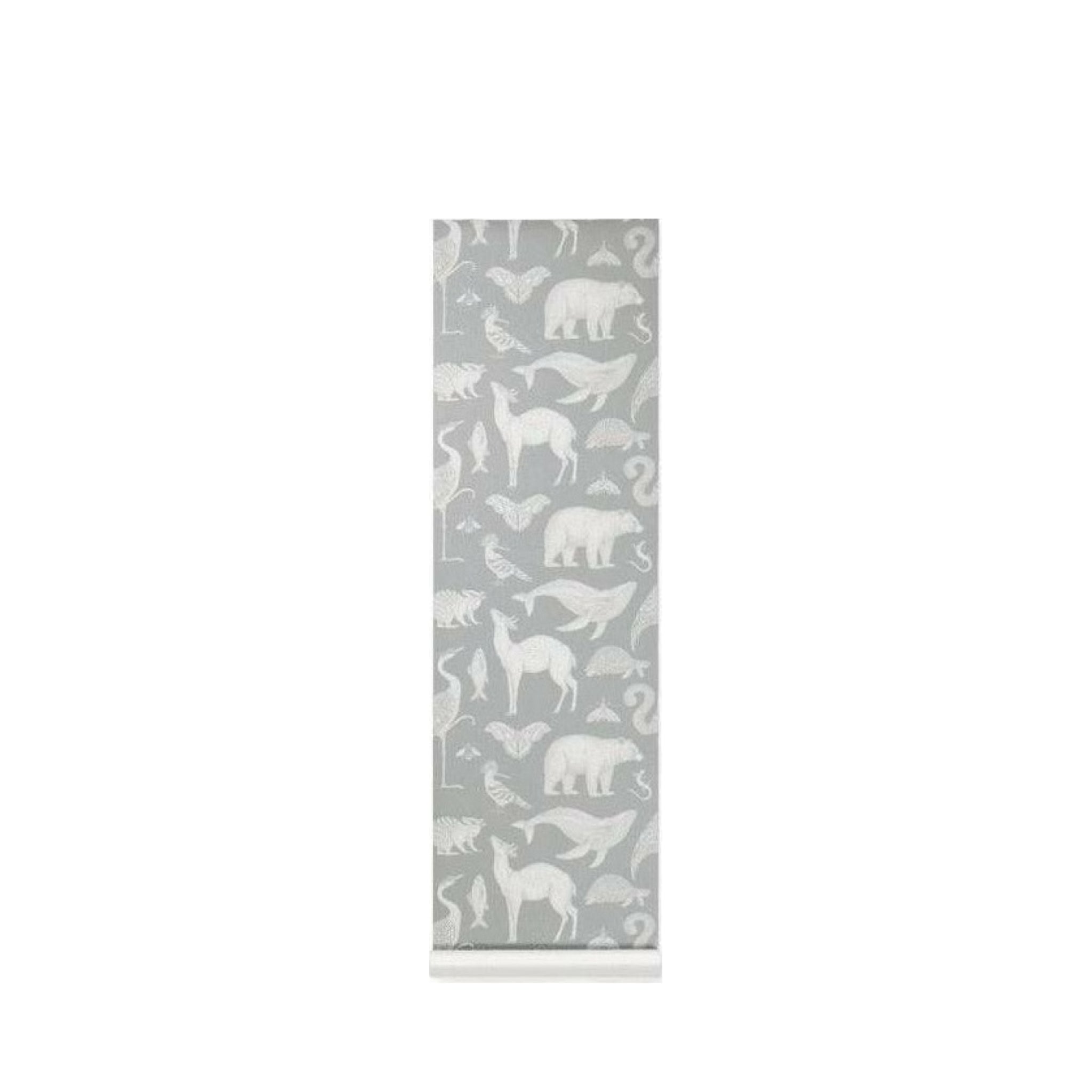 Ferm Living Katie Scott Tapet Animals 53x100 Cm, Grey