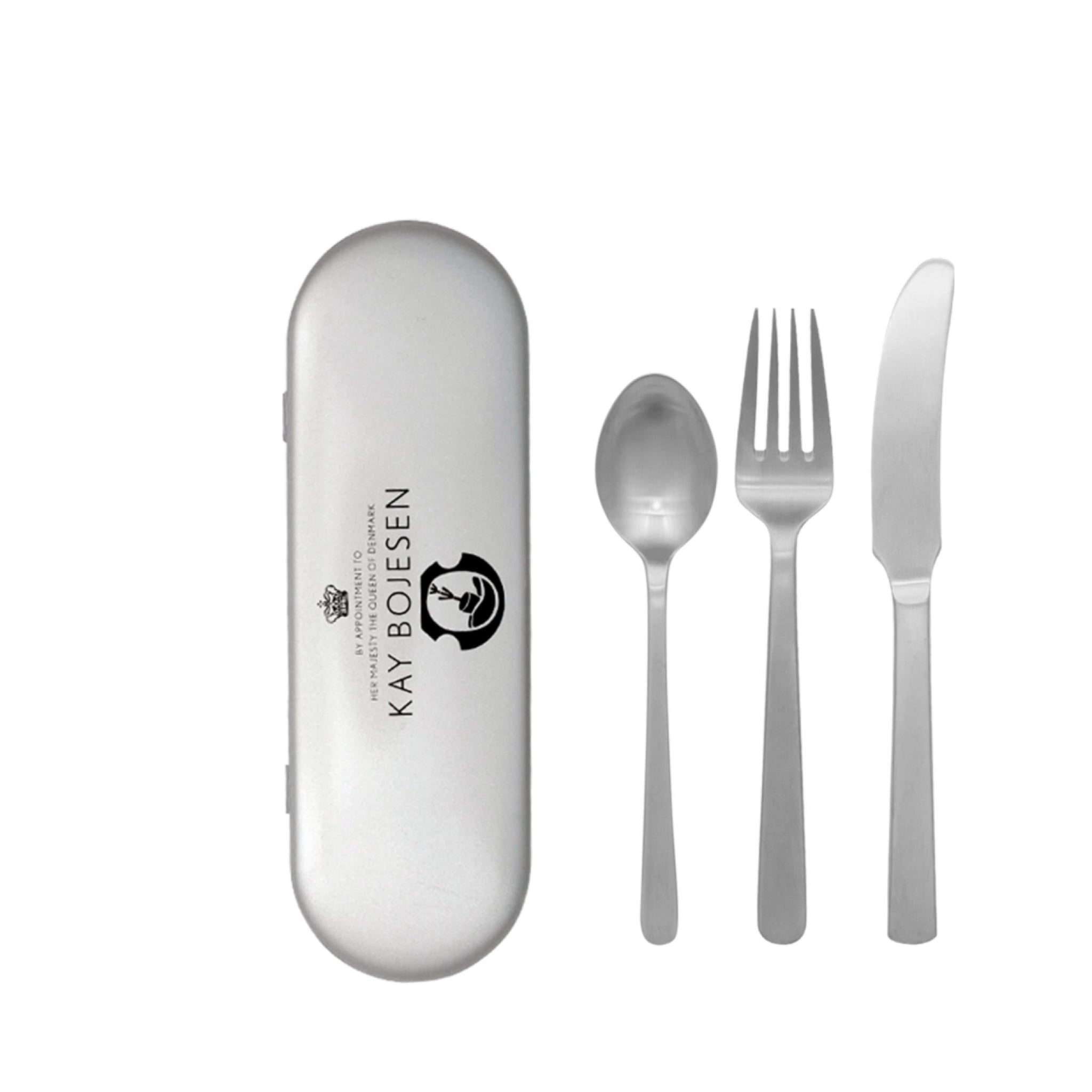 Kay Bojesen Travel Set, Matte Steele Steel