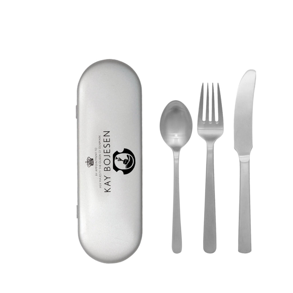 Kay Bojesen Travel Set, Matte Steele Steel