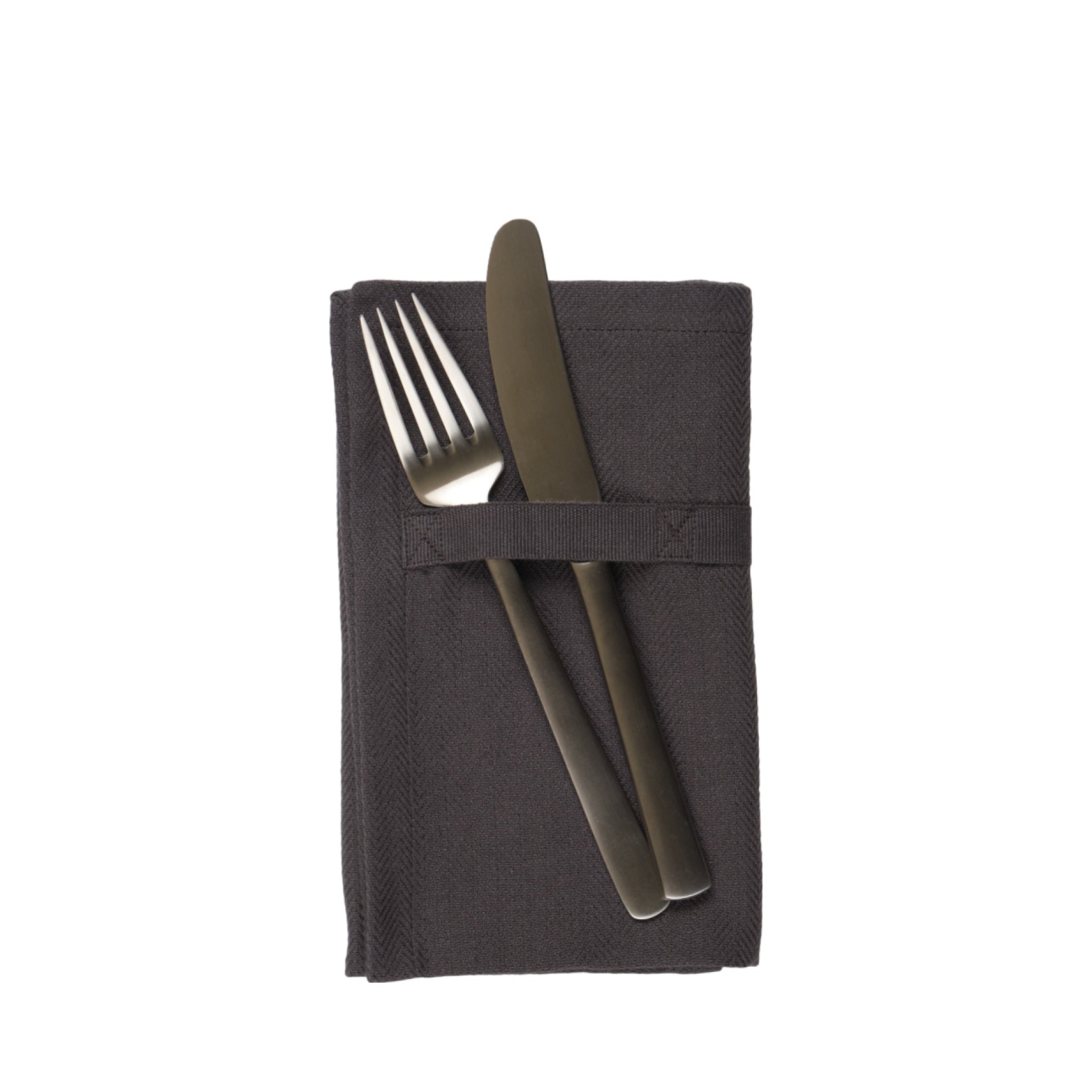 The Organic Company Dinner Napkins, Dark Grey
