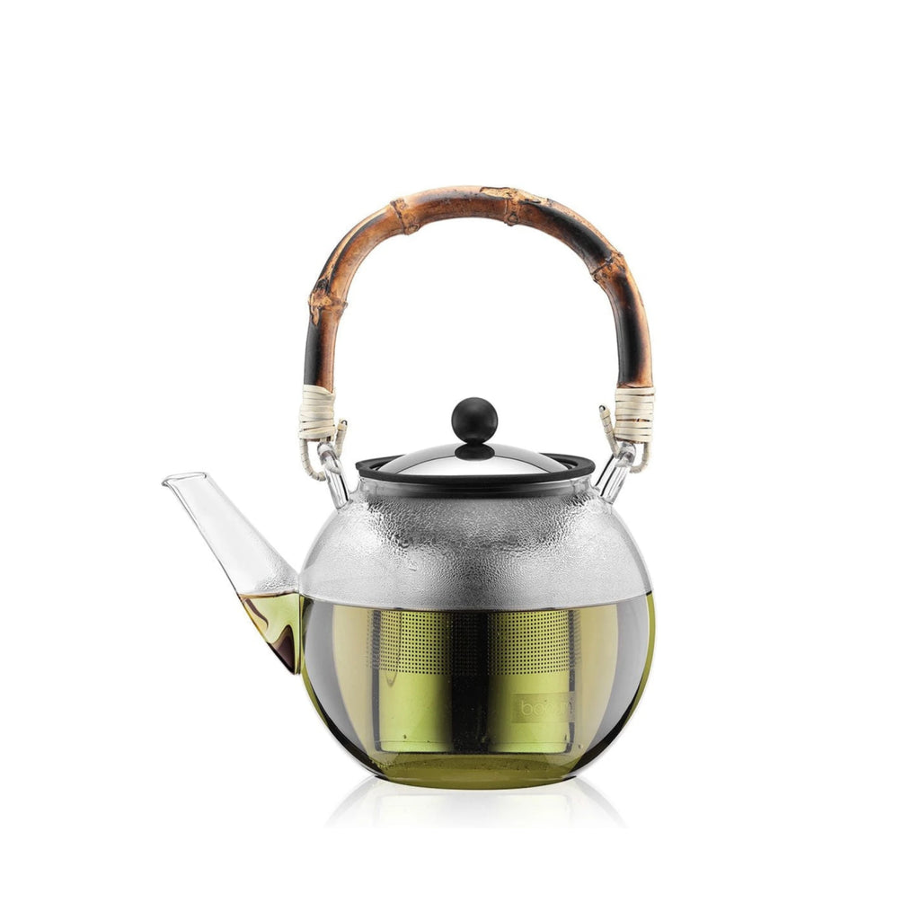 Bodum Assam Tea Maker with Filter and Handle Bamboo, 1 L