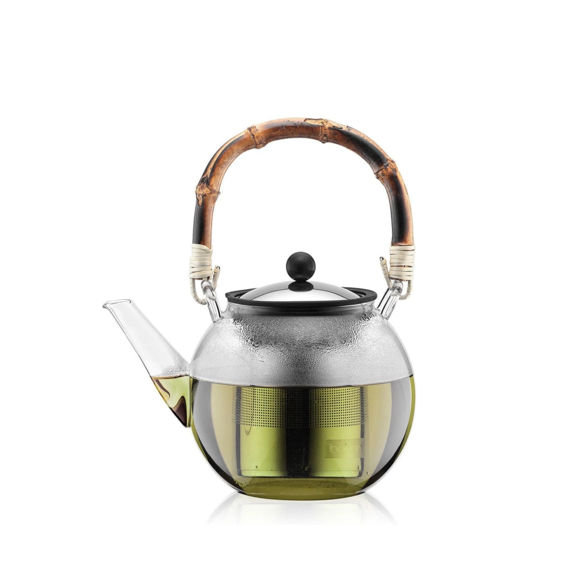 Bodum Assam Tea Maker with Filter and Handle Bamboo, 1 L