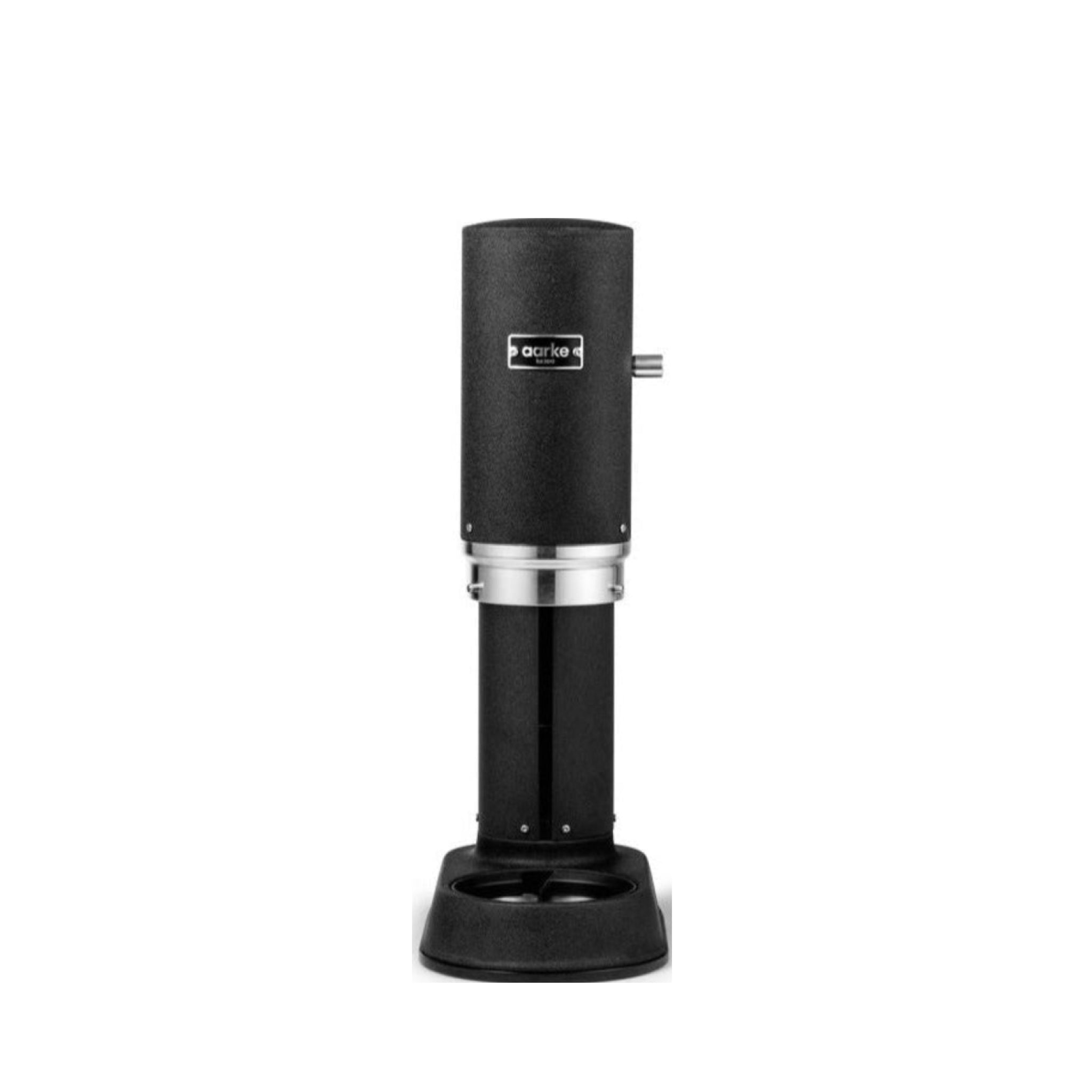 Aarke Carbonator Pro: Sleek Black Stainless Steel Sparkling Water Maker