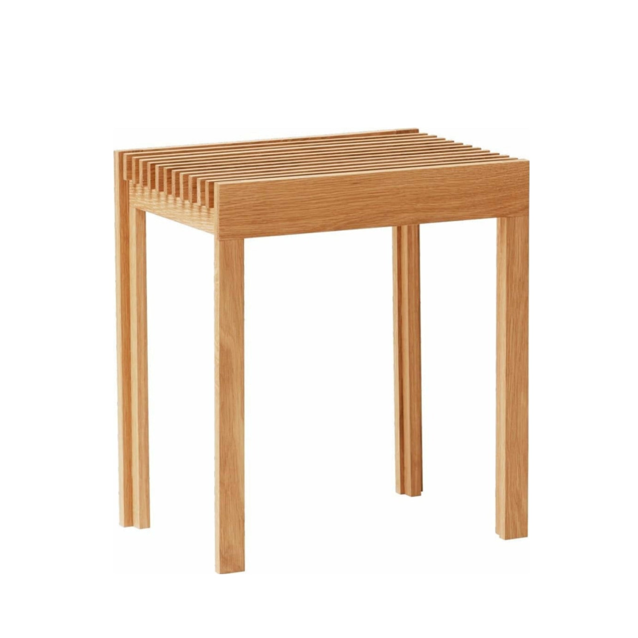 Form & Refine Lightweight Oak Stool — Solid European Oak, 45cm, 2.5kg