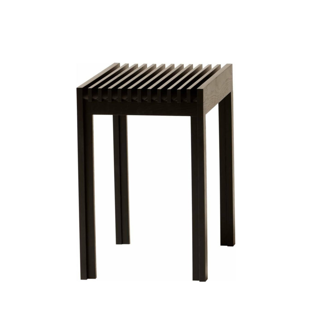 Form & Refine Lightweight Stool — Black-Stained Oak, Solid European Oak