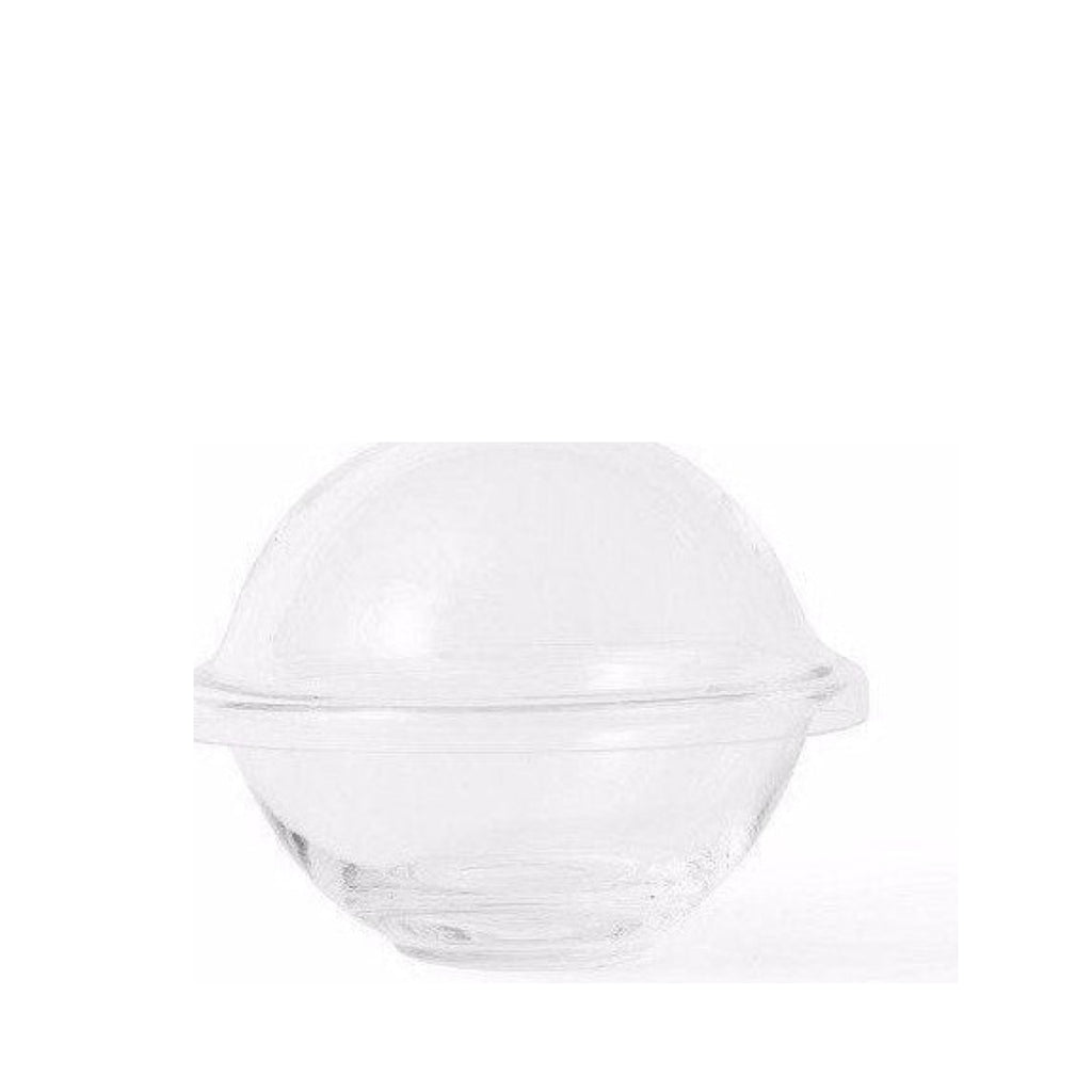 Lyngby Rhombe Chapeau Bowl With Lid, Clear, Large