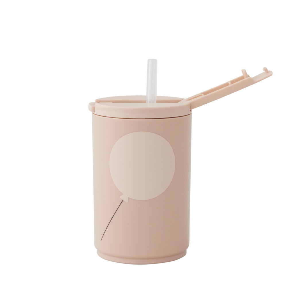 Design Letters Kids Straw Mug 330 ml, nude