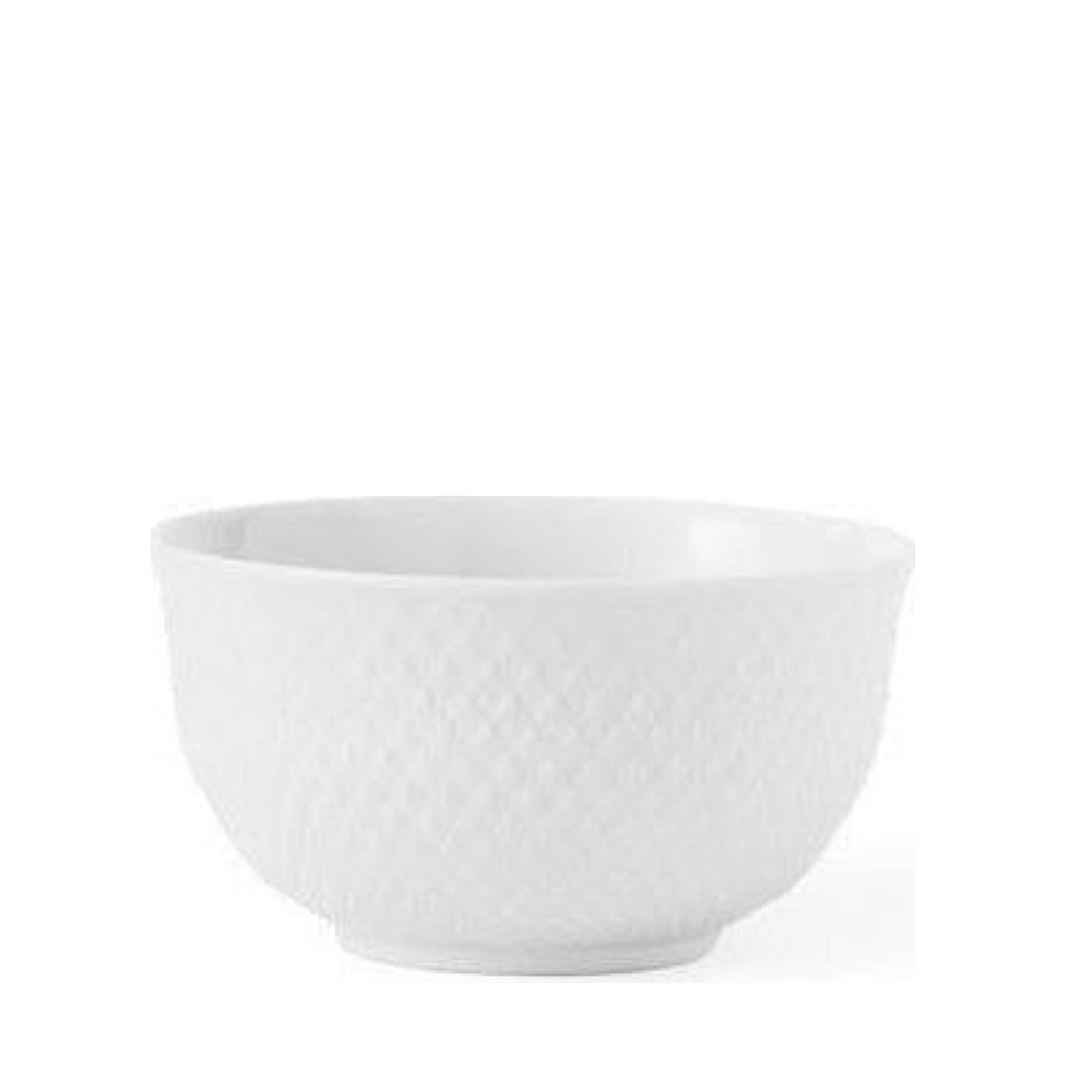 Lyngby Rhombe Bowl White, Ø11 cm