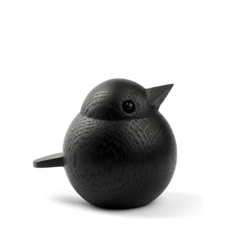 Novoform Design Baby Sparrow Decorative Figure, Black Stained Oak