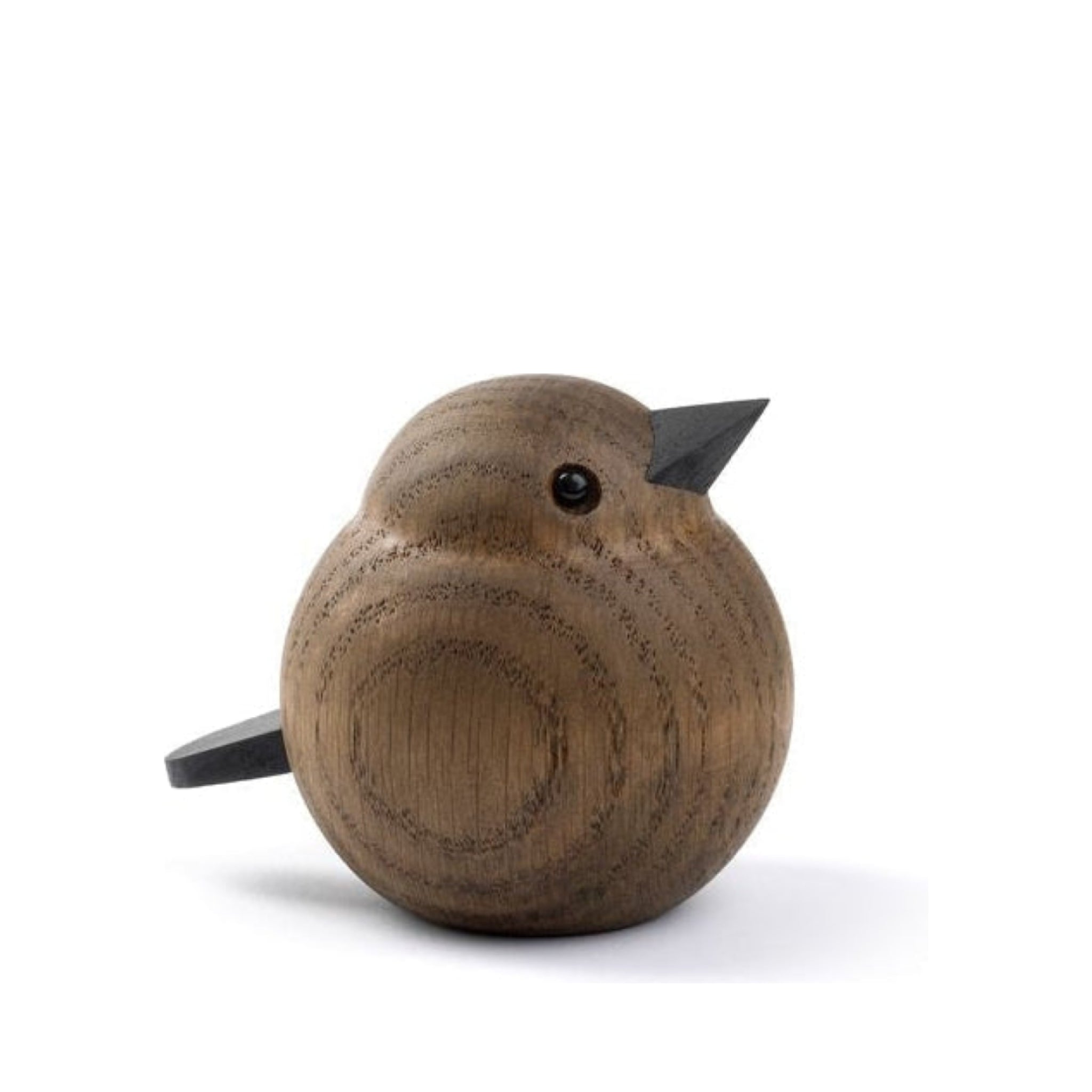 Novoform Design Baby Sparrow Decorative Figure, Dark Stained Oak