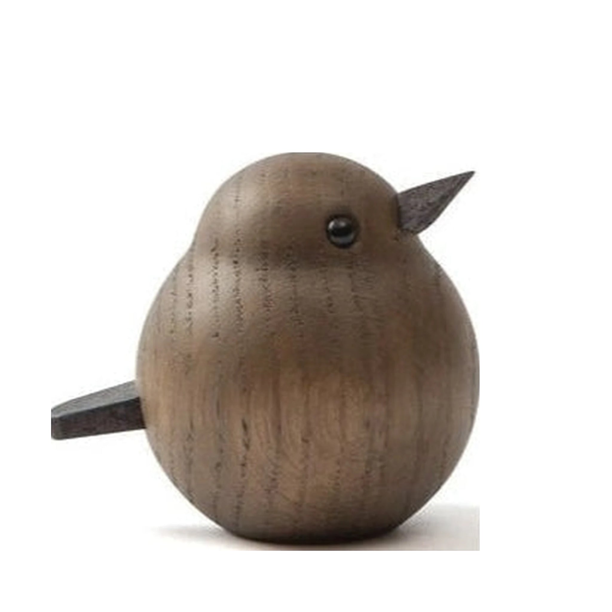 Novoform Design Mini Sparrow Decorative Figure, Dark Stained Oak