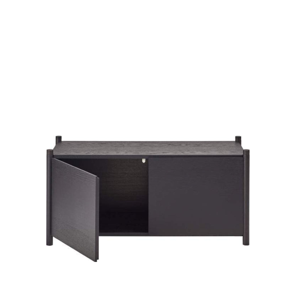 Gejst Sceene Bookcase G Black Oak — Modular Shelf System 45×93×39 cm