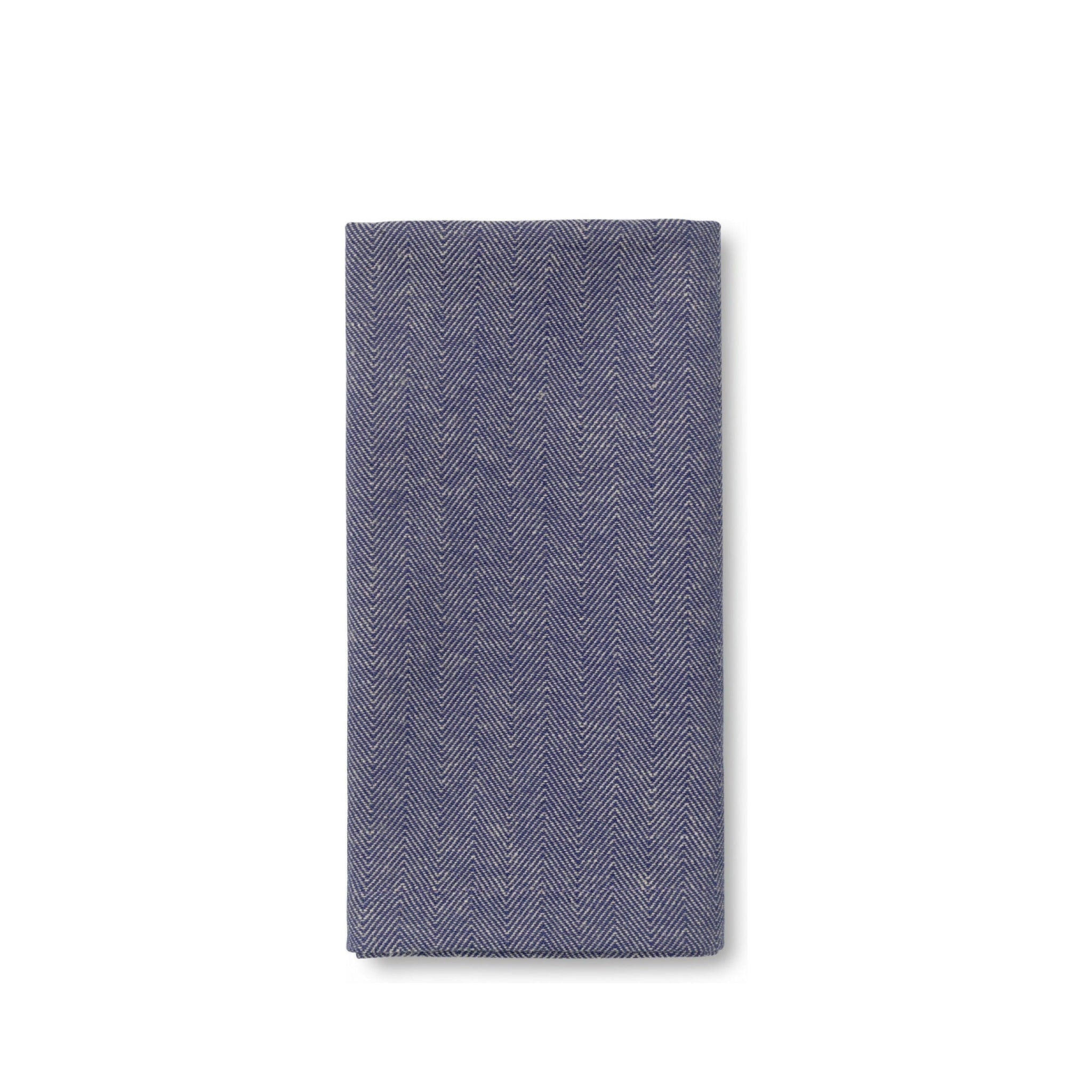 Lyngby Porcelæn Herringbone Napkins 45x45 Cm Blue, 4 Pcs.