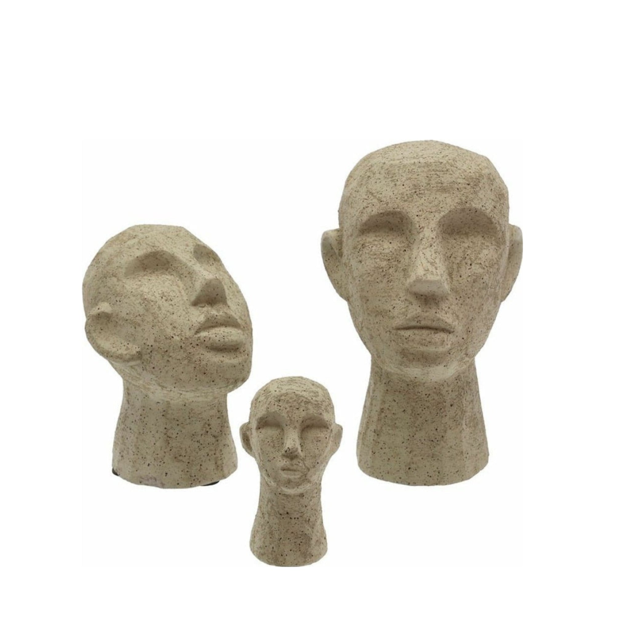 Villa Collection Figurine Head 8.5 X 8.5 X 15 Cm, Light Olive Green