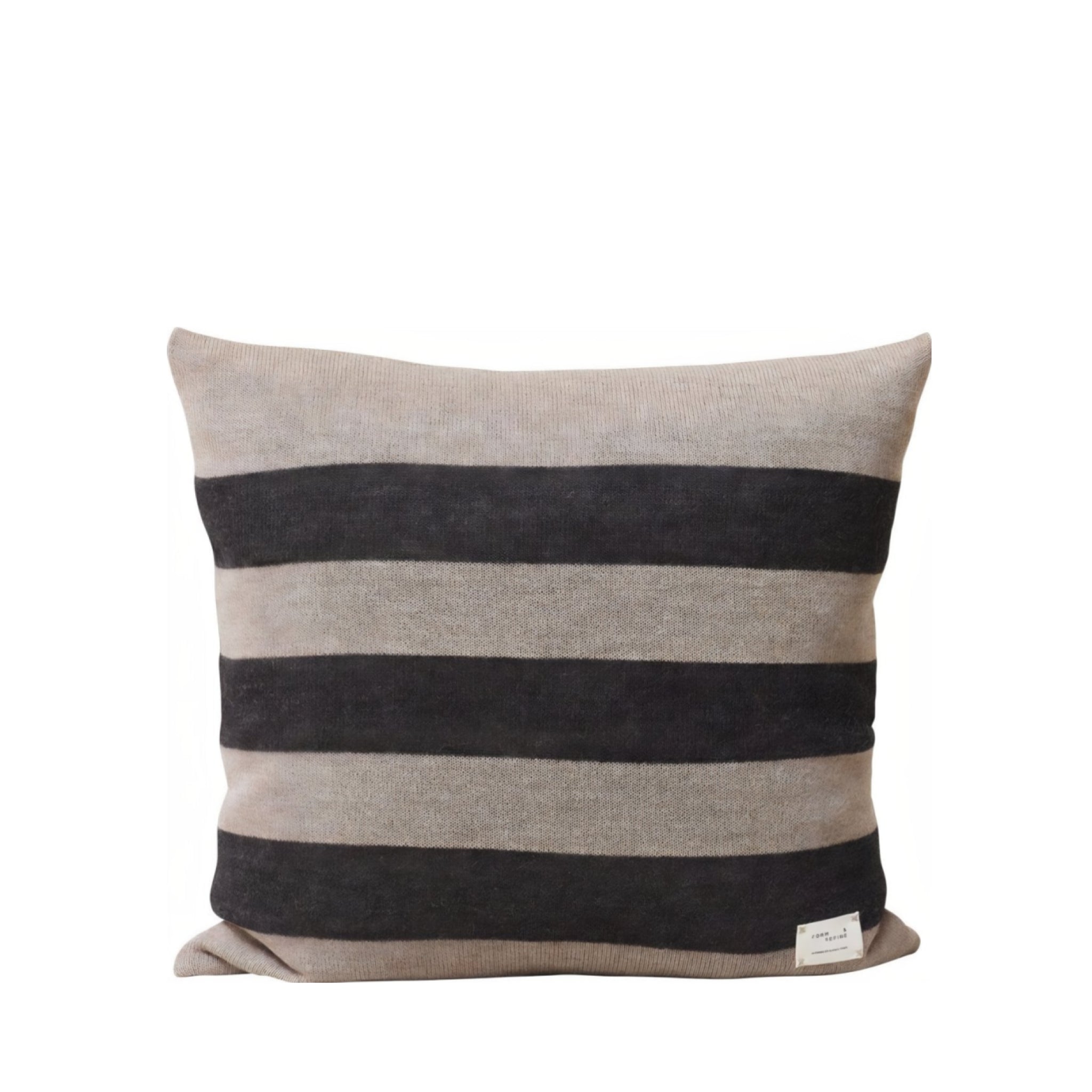 Form & Refine Aymara 52x52 cm Alpaca Cushion - Dark Grey Ribbon Nordic