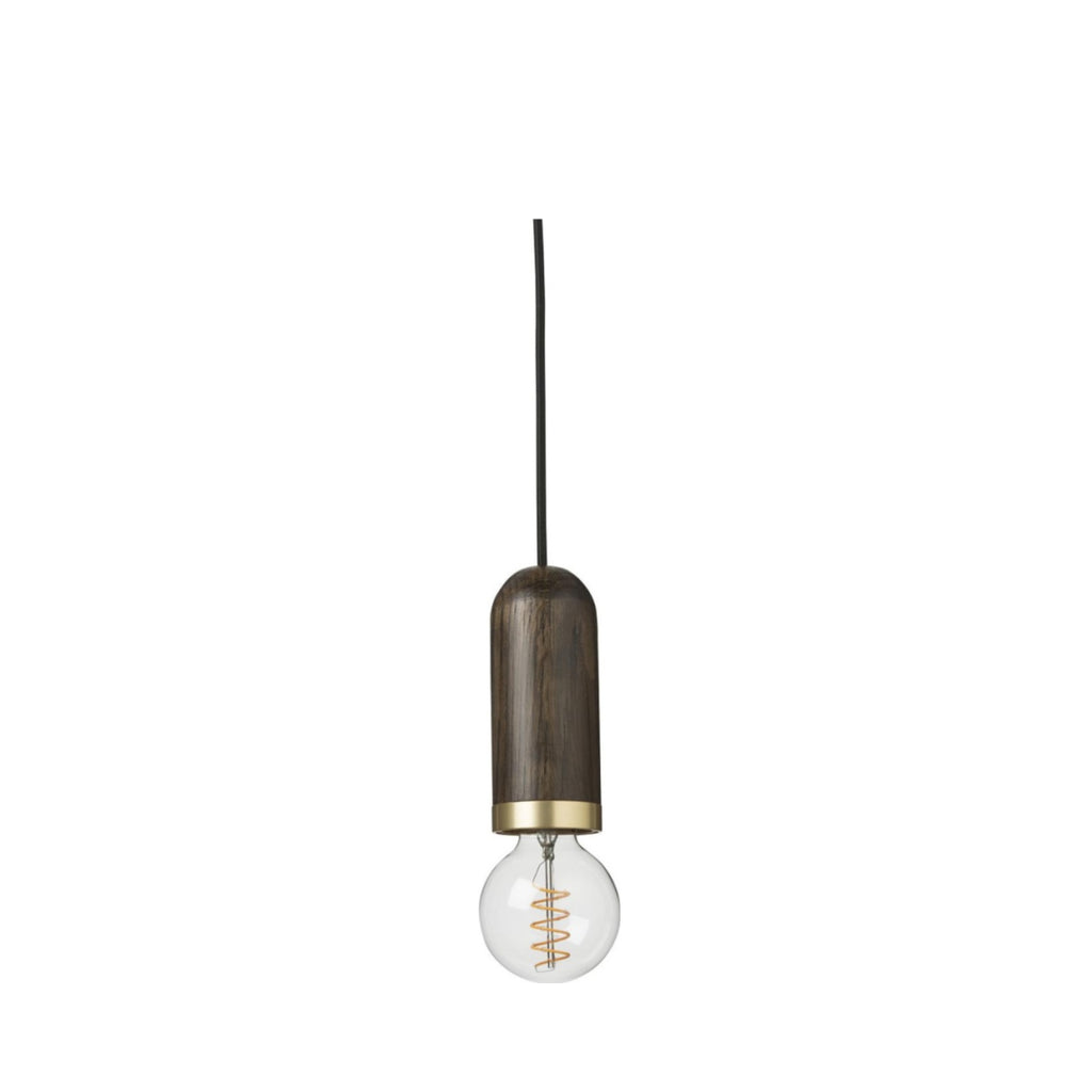 Spring Copenhagen Cylinder Pendant Lamp, Stained Oak