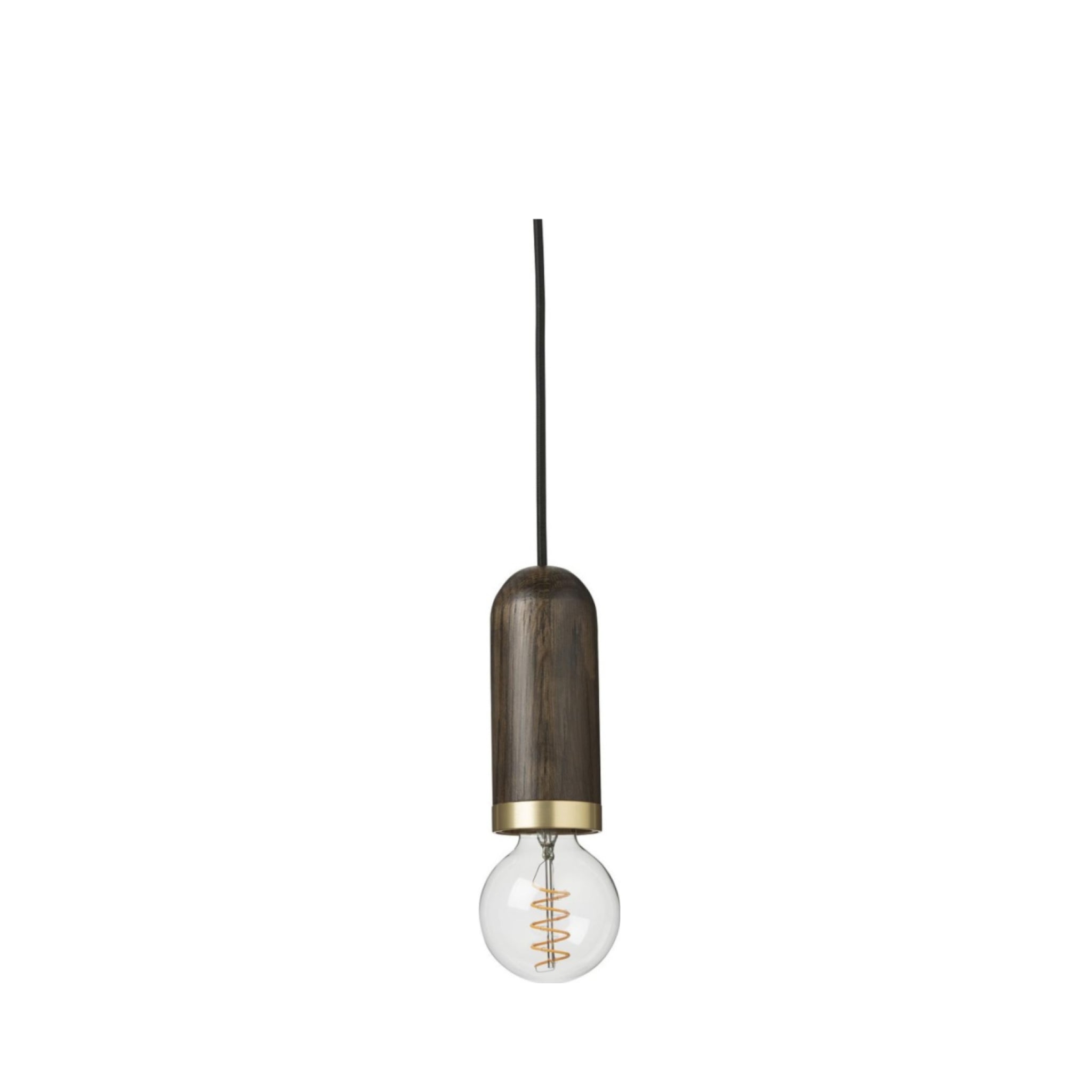 Spring Copenhagen Cylinder Pendant Lamp, Stained Oak