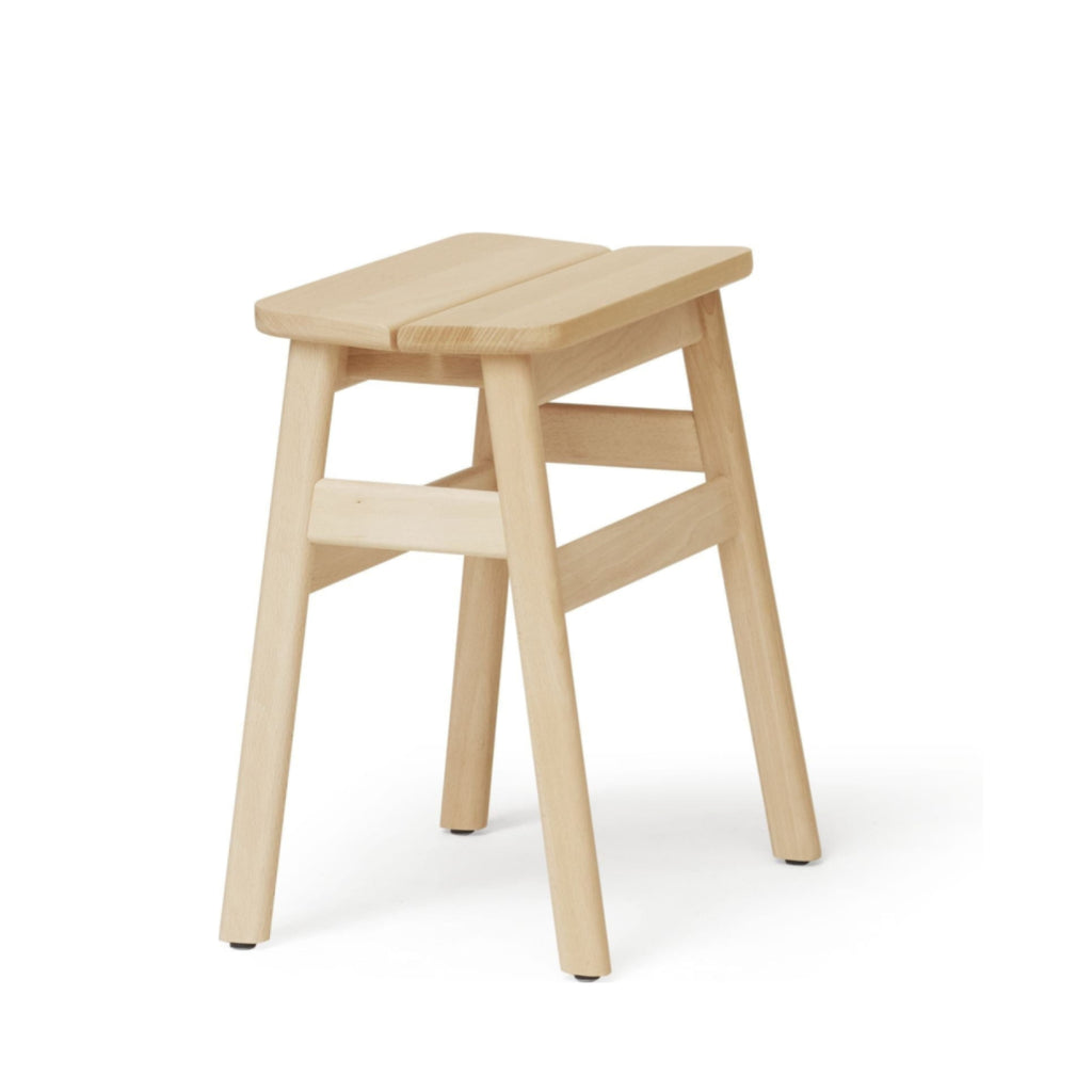 Form & Refine Angle Stool 45cm — Beech Solid Wood, Durable & Comfortable