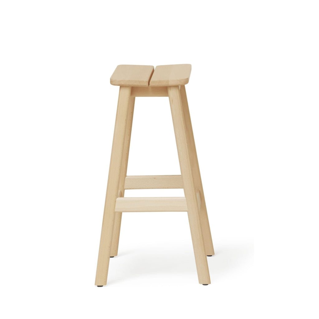 Form & Refine Angle Standard Bar Stool 65 cm — Beech Solid Wood