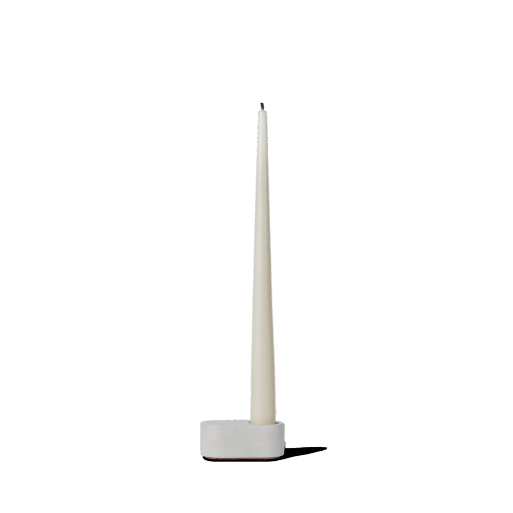 Spring Copenhagen Ovaali Candle Holder, White
