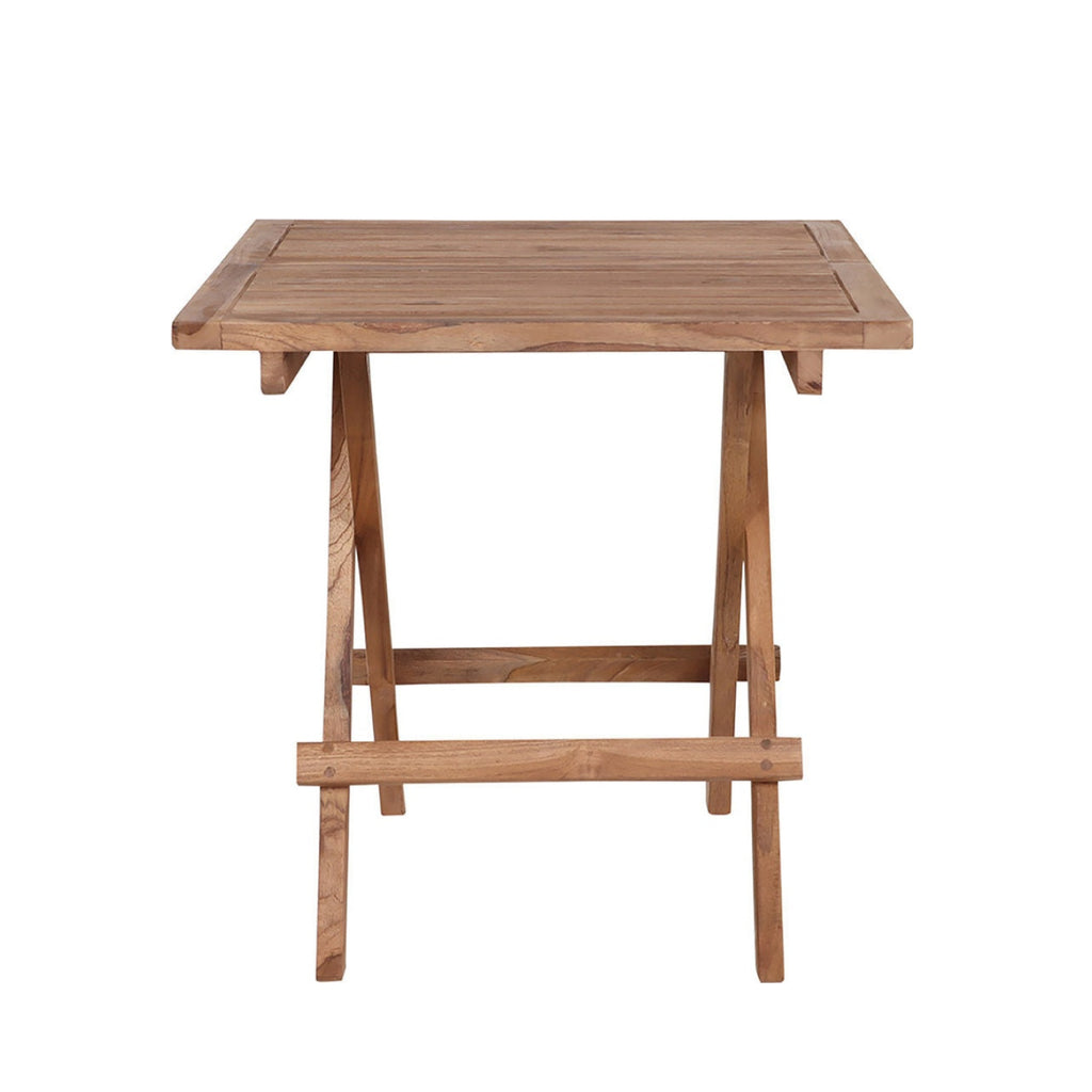 House Nordic Bilbao Teak Wood Side Table 50x50x50 cm Natural Finish
