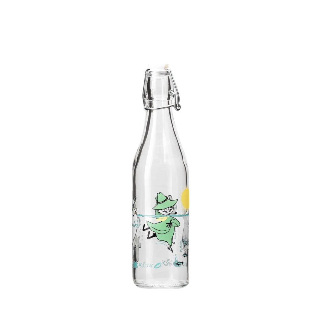 Muurla Moomin Glass Bottle, Fun In The Water