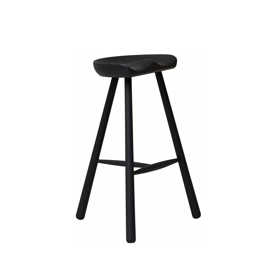 Form & Refine Shoemaker Chair No. 68 — Black-stained Beech, Solid Seat