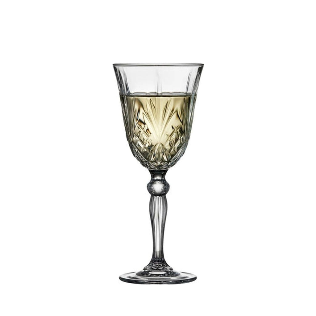 Lyngby Glas Melodia Krystal white wine glass 21 cl, 4 pcs.