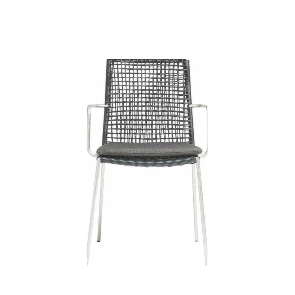 Muubs Riva Chair, Black & Galvanized