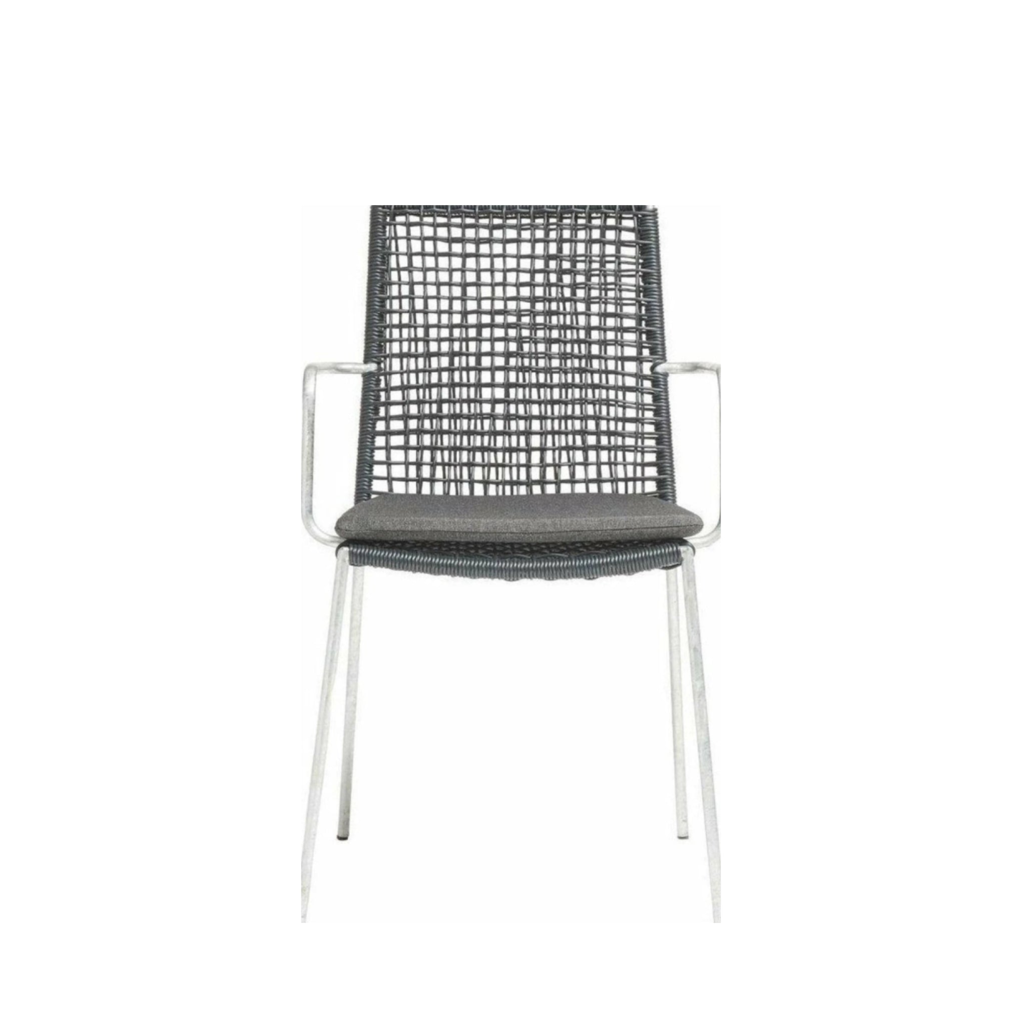 Muubs Riva Chair, Black & Galvanized