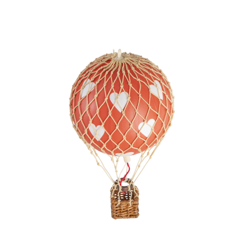 Authentic Models Floating The Skies Balloon Model, Red Hearts, Ø 8.5 Cm