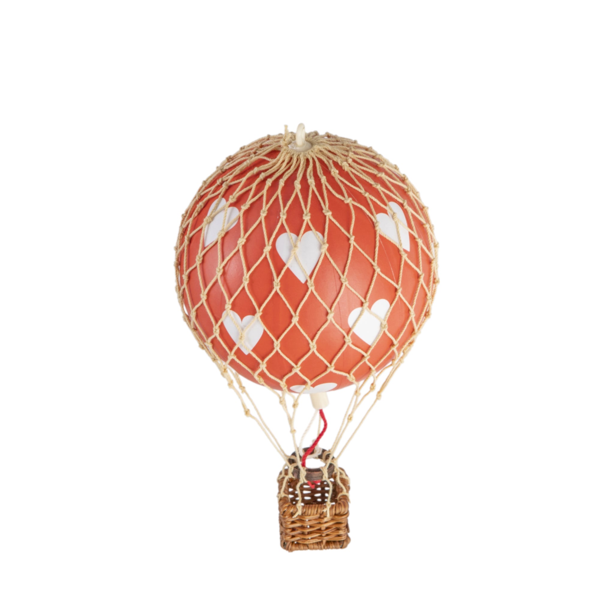 Authentic Models Floating The Skies Balloon Model, Red Hearts, Ø 8.5 Cm
