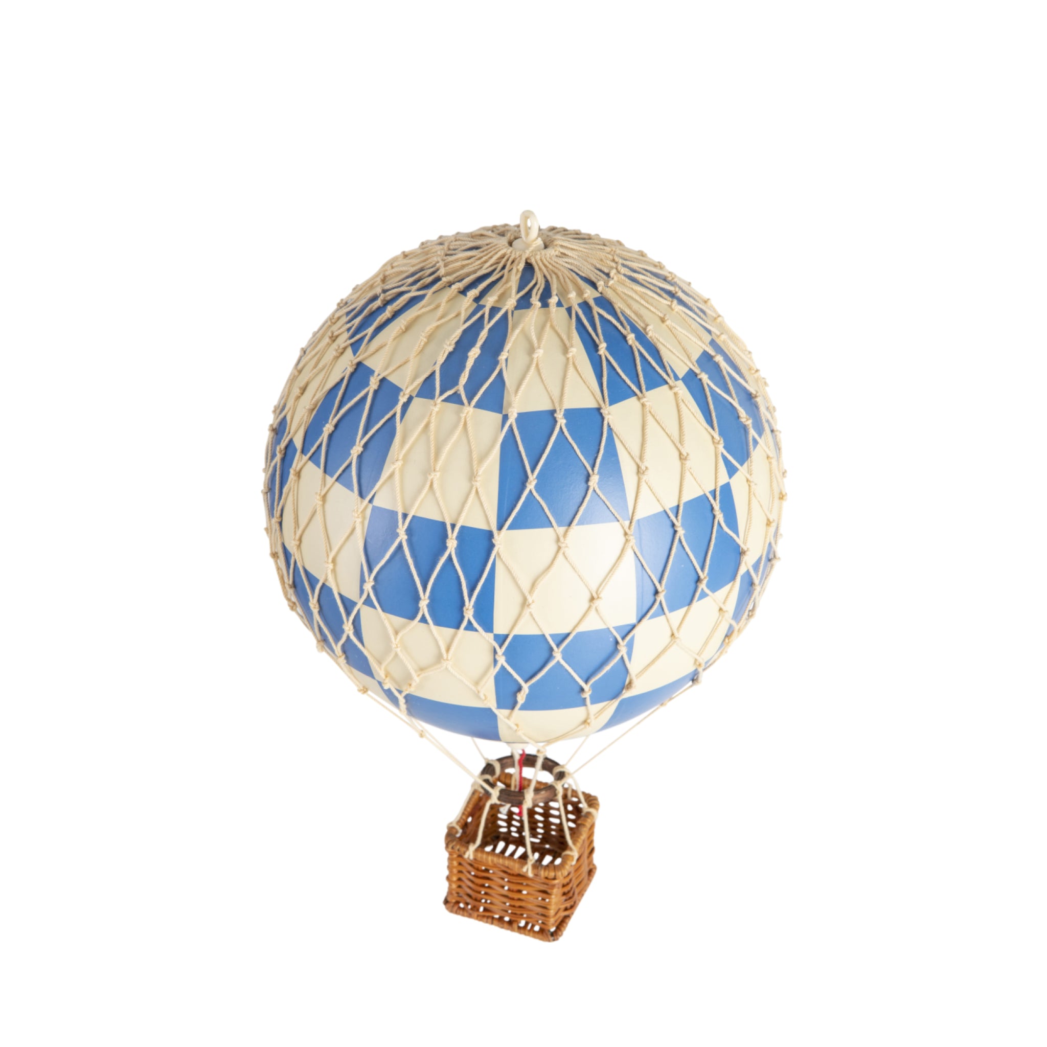 Authentic Models Travels Light Balloon Model, Check Blue, Ø 18 Cm