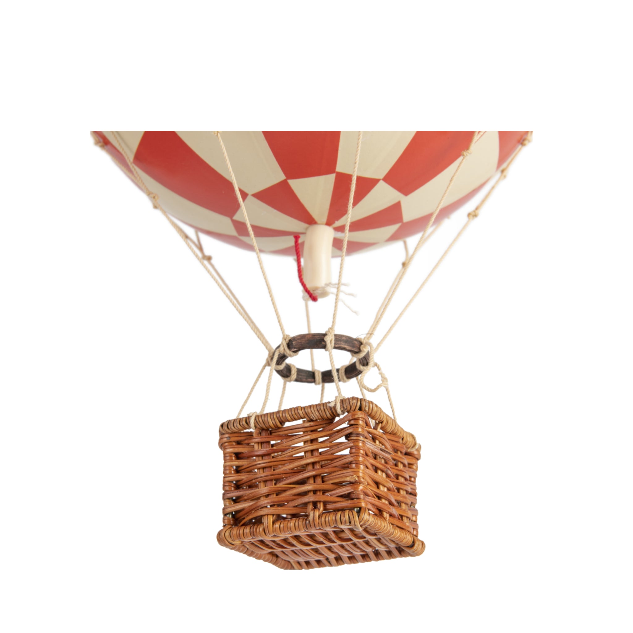Authentic Models Travels Light Balloon Model, Check Red, Ø 18 Cm
