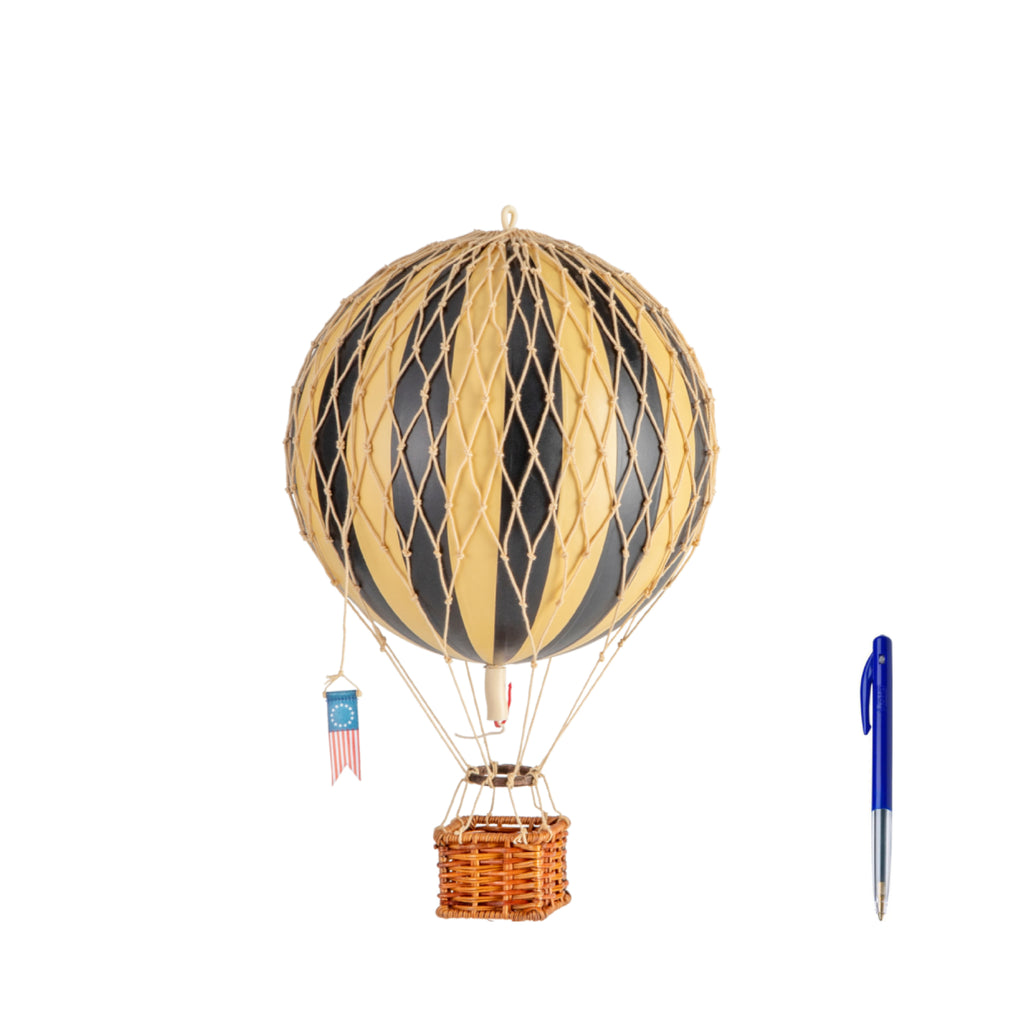 Authentic Models Travels Light Balloon Model, Black, Ø 18 Cm