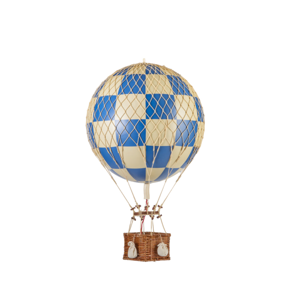 Authentic Models Royal Aero Balloon Model, Check Blue, Ø 32 Cm