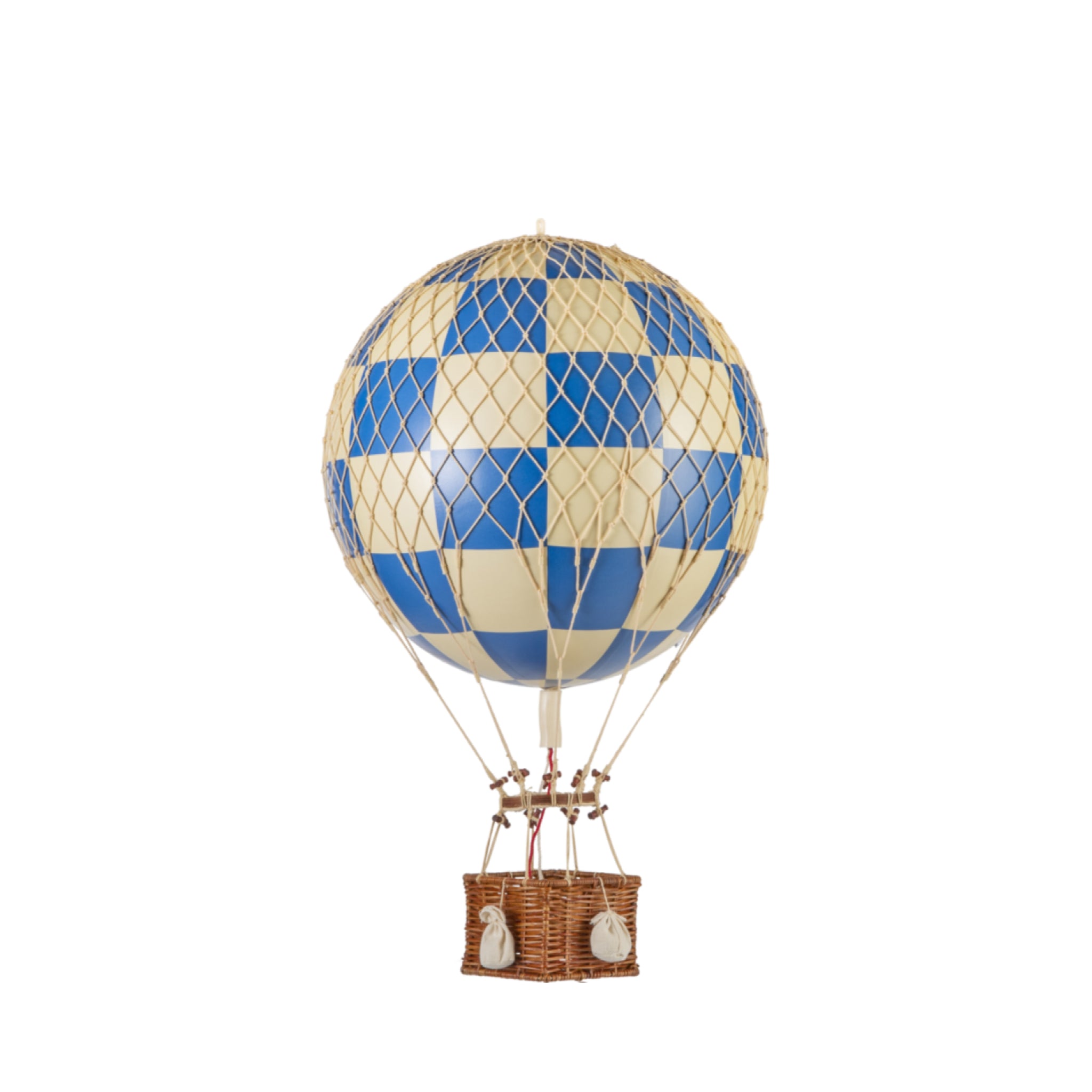 Authentic Models Royal Aero Balloon Model, Check Blue, Ø 32 Cm