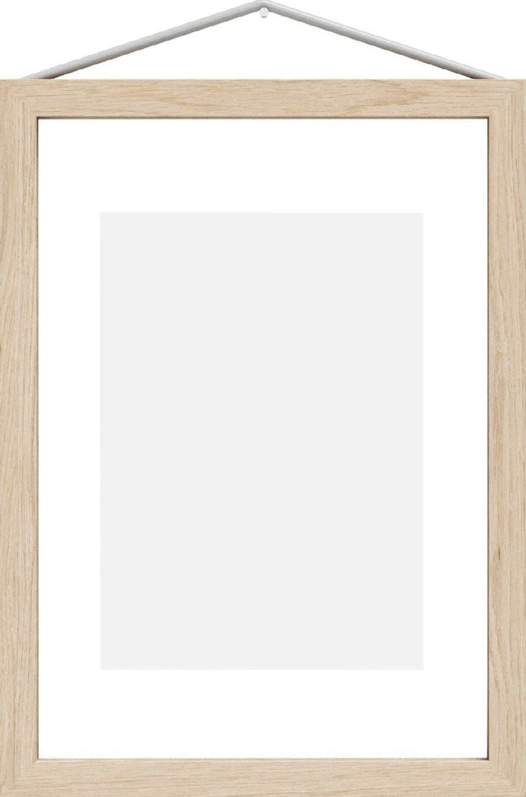 Moebe Frame A5 in Ash Wood - Stylish Acrylic Glass Display Frame