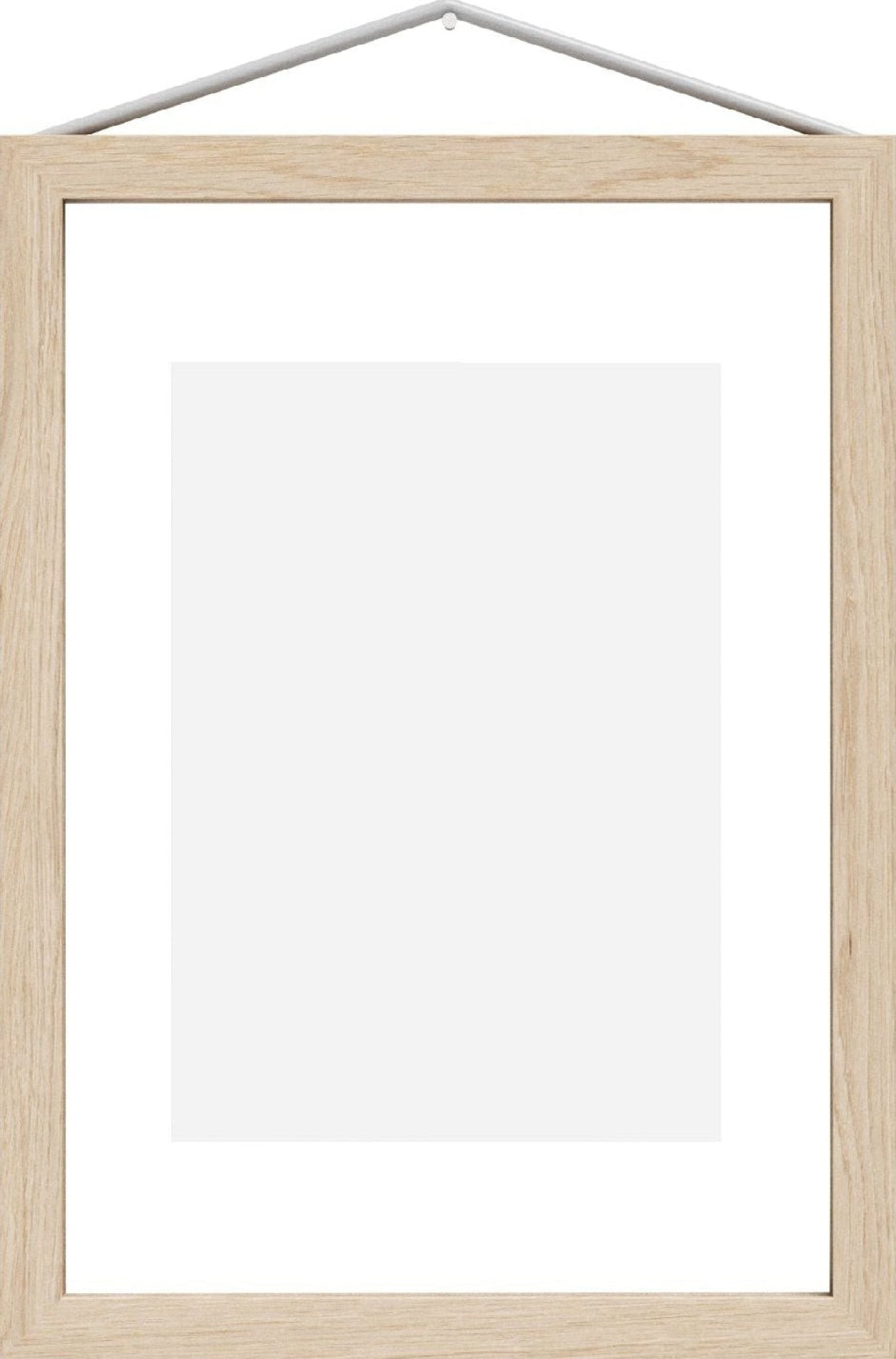 Moebe Frame A5 in Ash Wood - Stylish Acrylic Glass Display Frame