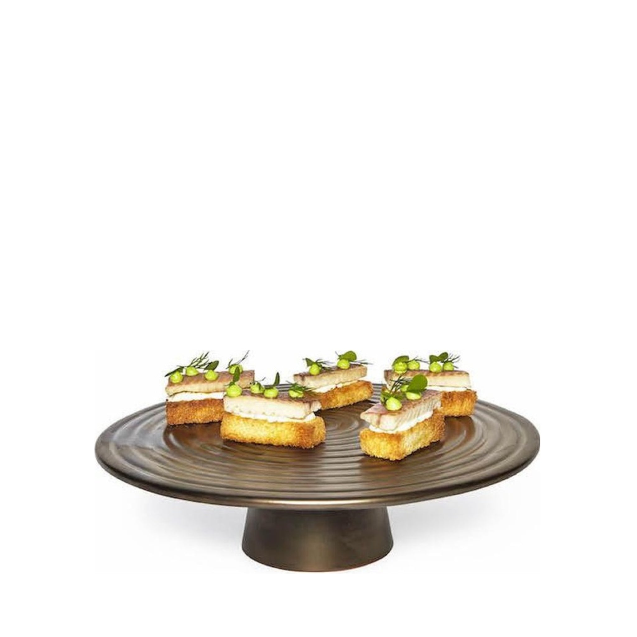 Dutchdeluxes cake stand Ø 32 cm, matt platinum