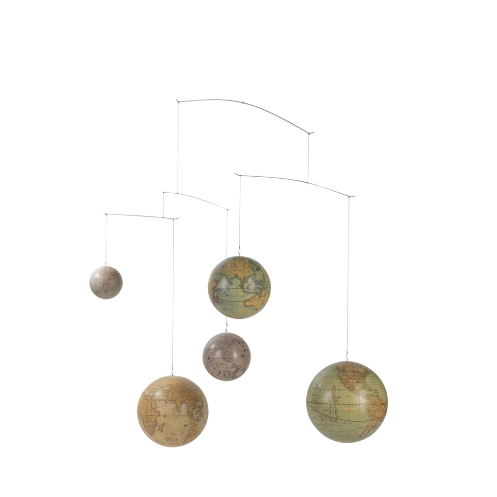 Authentic Models Mobile With Globes