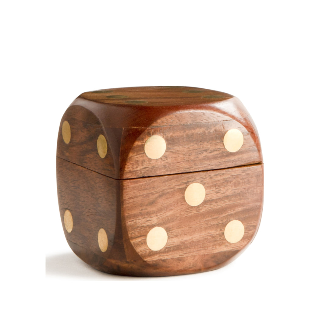 Authentic Models Dice Box Throw The Dice, Brass