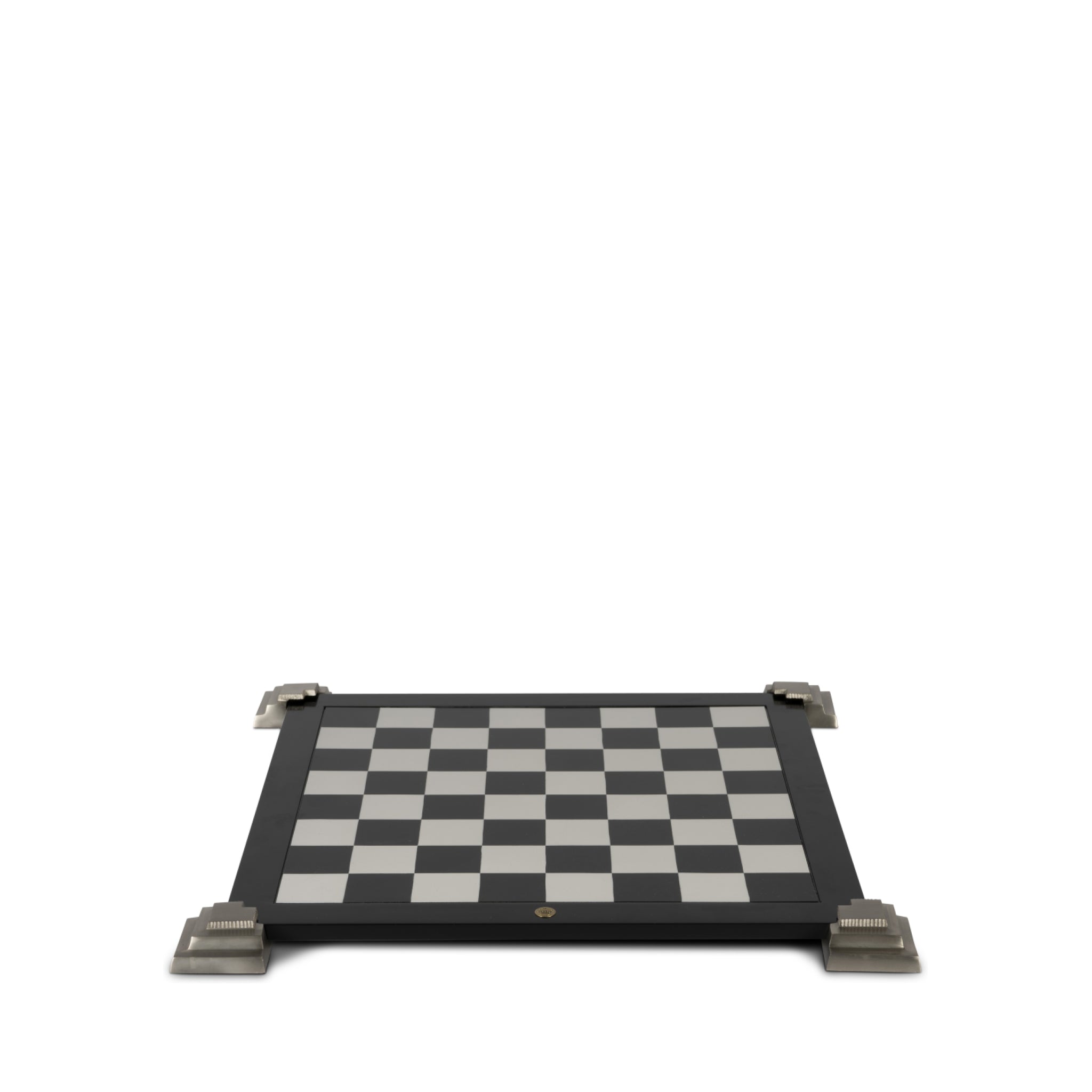 Authentic Models 2-sided Game Board For Chess And Checkers, Black