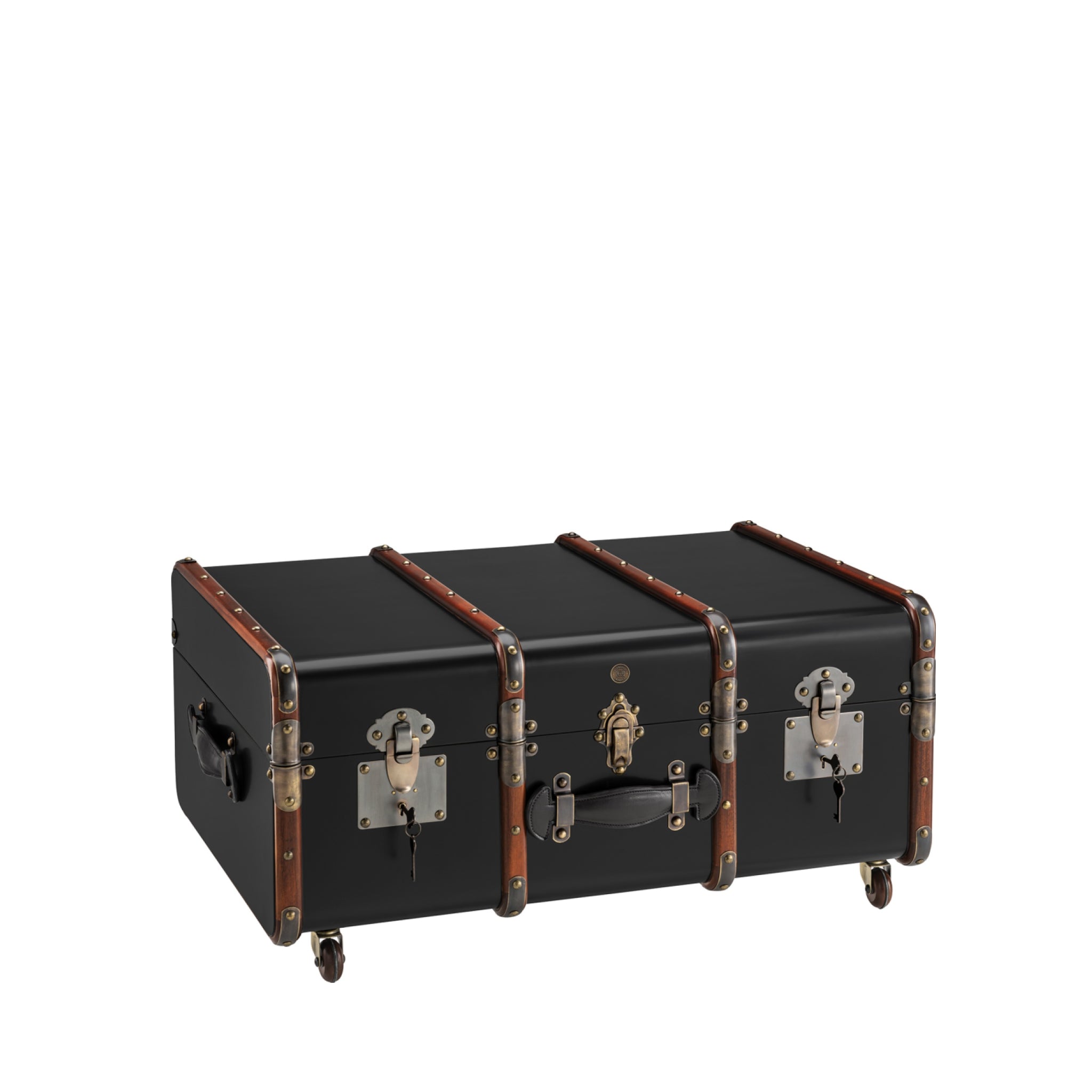 Authentic Models Stateroom Trunk Coffee Table, Black