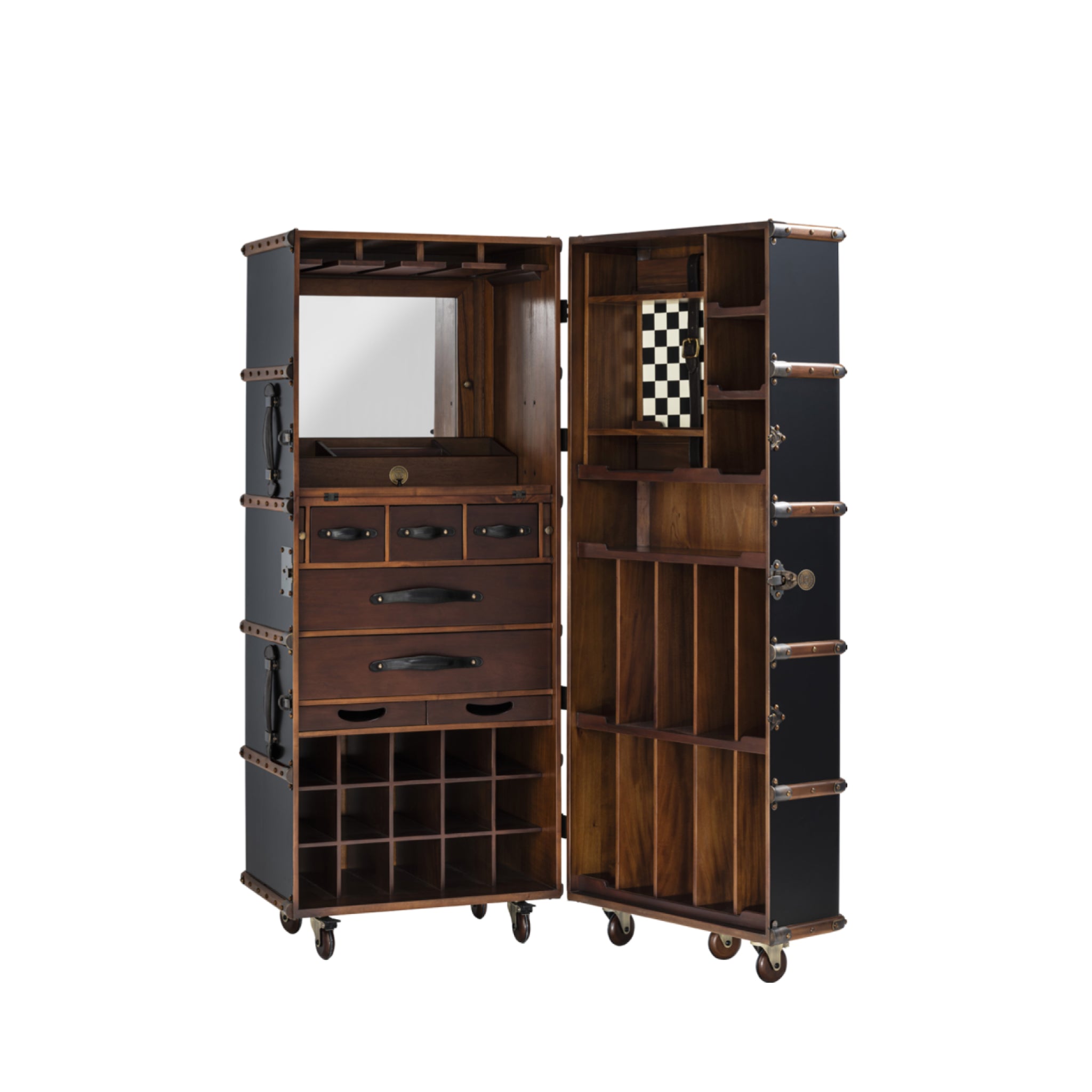 Authentic Models Stateroom Cabinet Case, Black