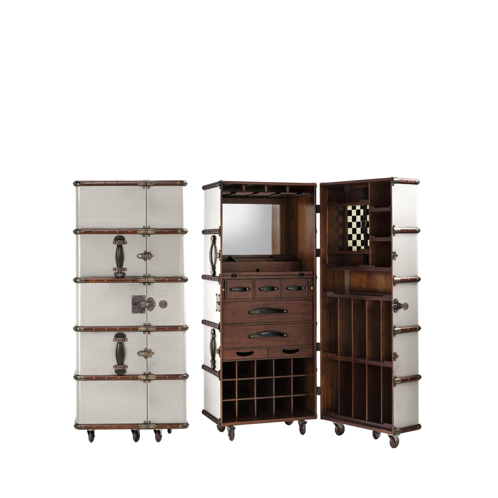 Authentic Models Stateroom Cabinet Case, Off White